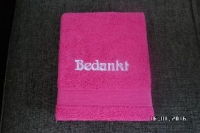 Handdoek met tekst