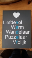 tekstborden 20 x 30 cm